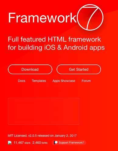 Framework7-snapshot